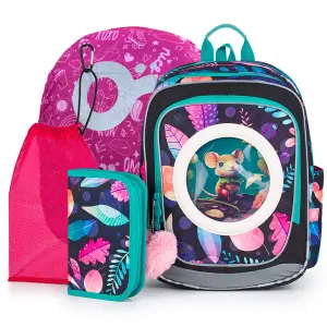 4 in 1 Girl's Backpack Topgal School Endy 24005 image-0