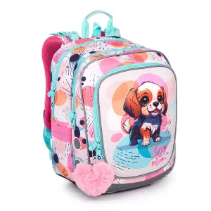 Girl's backpack Topgal Lightweight with a Little Doggie Endy 24049 image-0