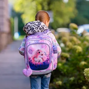 Girl's backpack Topgal Lightweight with a Cute Horse Endy 25073 image-3