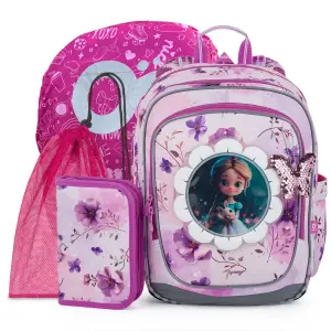 4 in 1 Girl's Backpack Topgal School Endy 26003 image-0