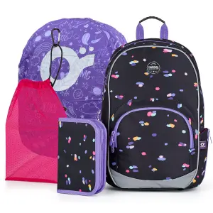 4 in 1 Girl's Backpack Topgal School Kimi 24010 image-0