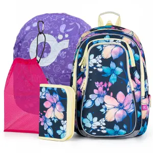 4 in 1 Girl's Backpack Topgal School Lynn 24008 image-0
