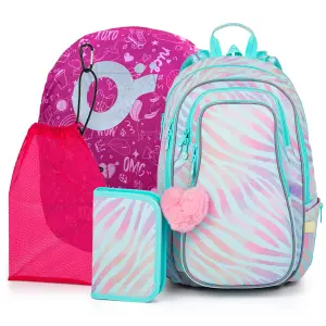 4 in 1 Girl's Backpack Topgal School Lynn 25007 image-0