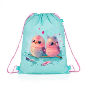 Borsa sportiva da ragazza Topgal Birds and Feathers Ramy 25022