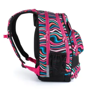 Girl's backpack Topgal Student with Stripes Yumi 21031 image-1