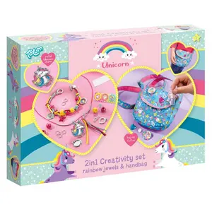 2 in 1 unicorn bag and jewelry kit Totum image-0