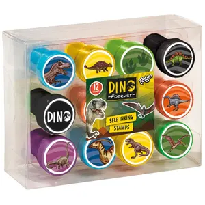 Set of 12 dinosaur ink pads Totum image-0
