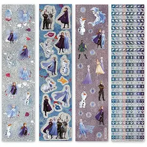Set of 4 rolls of 350 stickers Totum Frozen image-1