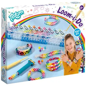 Creative activities bracelets with 700 rubber bands Totum Loom image-0