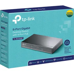 Switch 8 ports Tp-Link 10/100/1000Mbps TL-SG1008P (4 POE) image-4