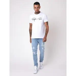 Skinny jeans met opgestikte inzetstukken Project X Paris image-1