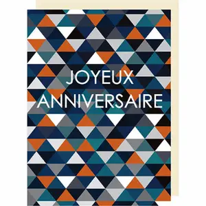 Maxi-Doppelkarte Tracks Anniversaire homme image-0