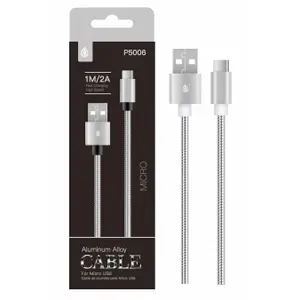 Câble USB-AMicro USB tressé Trade Invaders Micro USB