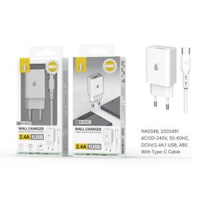 Embout secteur avec câble type C-1m-2 Trade Invaders