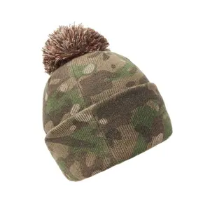 Bonnet à pompom camouflage Trakker image-1