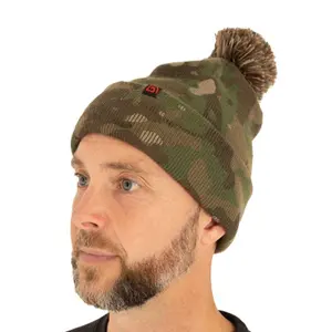 Bonnet à pompom camouflage Trakker image-2