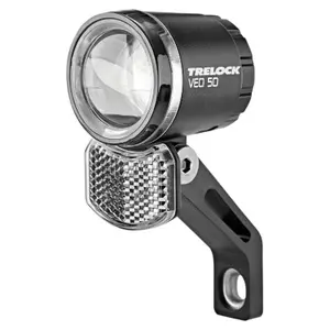 front bike light on fork to see at 70 m and visible at 4 km Trelock VAE E-Bike Ls380 Bike-I 6-12V 50Lux