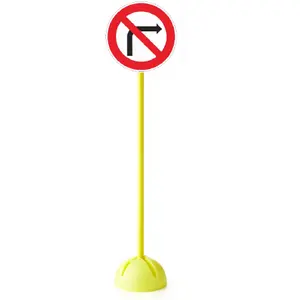 Panneau de signalisation routière Interdiction de tourner à droite Tremblay CT image-0