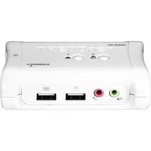 Boîtier de commutateur KVM 2 ports avec audio 2 câble inclus VGA TRENDnet