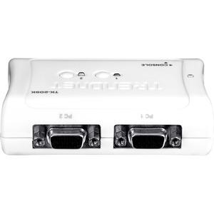 Boîtier de commutateur KVM 2 ports avec audio 2 câble inclus VGA TRENDnet image-1