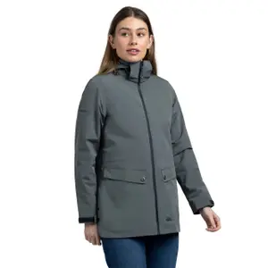 Women's hooded waterproof jacket Trespass Tiverton image-1