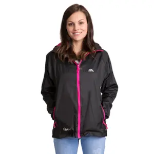 Dames waterdichte hoodie-jack met rits Trespass Qikpac image-1