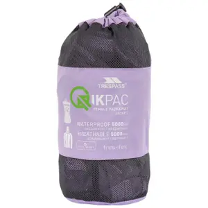 Dames waterdichte hoodie-jack met rits Trespass Qikpac image-2