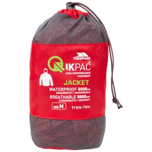 Veste imperméable à capuche zipée Trespass Qikpac image-2