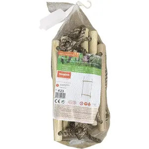 Outdoor play equipment wooden ladder swing Trigano Jardin image-1