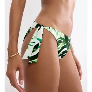 Women's Adjustable Side Tie Bikini Bottom Triumph Summer Palm image-4