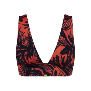 Soft Removable Padded Bikini Top Woman Triumph Summer Palm