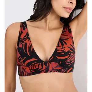 Soft Removable Padded Bikini Top Woman Triumph Summer Palm image-4
