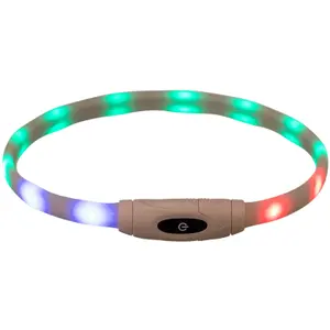 Accesorio de collar para perro anillo luminoso USB Trixie image-1