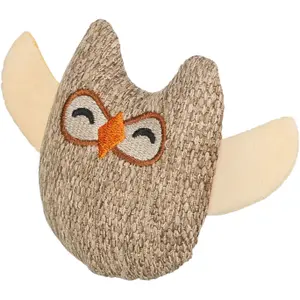 Brinquedo de pelúcia para gato em tecido coruja Trixie image-0
