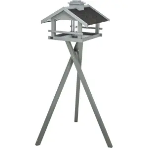 Alimentador para aves com pé e silo Trixie