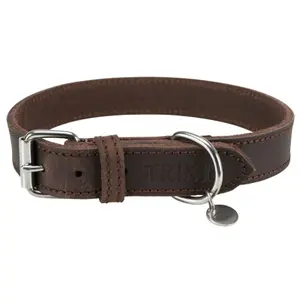 Collar para perro de cuero encerado y envejecido Trixie image-0