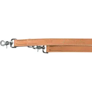 Hundkoppel i vaxat och åldrat läder med hjärtslag Trixie Rustic image-1