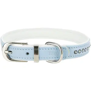 Hundehalsband mit Strasssteinen aus Leder Trixie Active Comfort S/M image-0