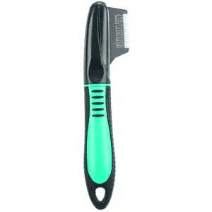 Peine fino de plástico/acero inoxidable para perros Trixie image-1