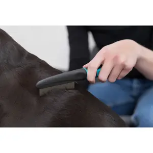 Plastic en metalen vlooienkammen voor honden Trixie image-1