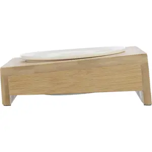 Katzennapf mit Ständer, Keramik/Bambus Trixie image-2