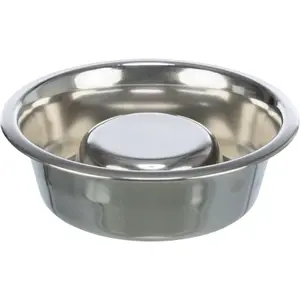 Stainless steel dog bowl Trixie Slow Feeding image-0