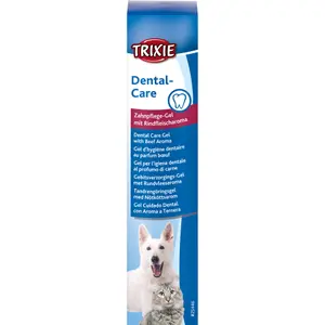Tandhygiëneverzorging voor honden en katten met bonengeur Trixie image-1