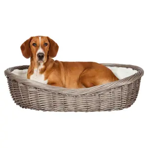 Hundekorb aus Weide mit Kissen Trixie image-1