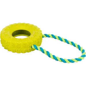 jouets pour chien - Pneu sur corde en caoutchouc naturel Trixie image-2