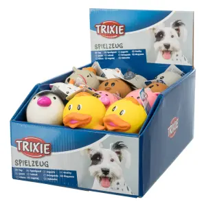 hračky pro psy z latexové/gumové koule a polyesterového vlákna Trixie image-1