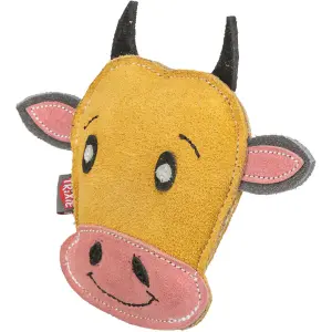 Leather cow plush toy for dogs Trixie image-1