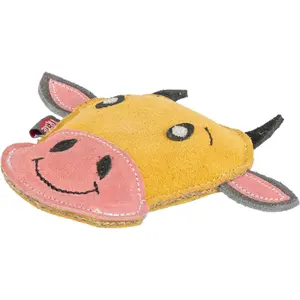Leather cow plush toy for dogs Trixie image-2