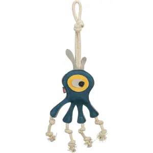 Huisdieren speeltje monster aan leren touw Trixie image-0