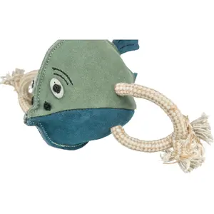 Leather cord fish toy for dogs Trixie image-2